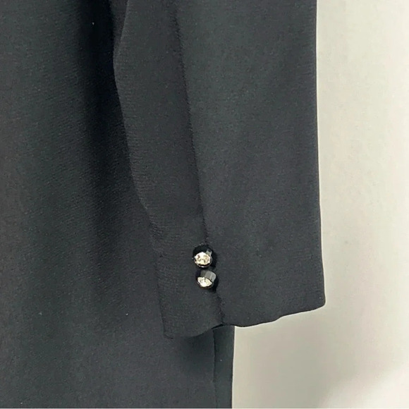 Vintage Campus Casual Of California Black Feather Accent Blazer‎ Whimsigoth - Picture 3 of 12